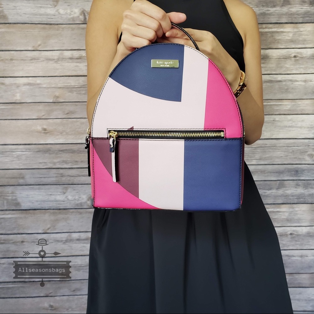 NWT kate spade Sammi Laurel way geo backpack bag - Picture 4 of 7